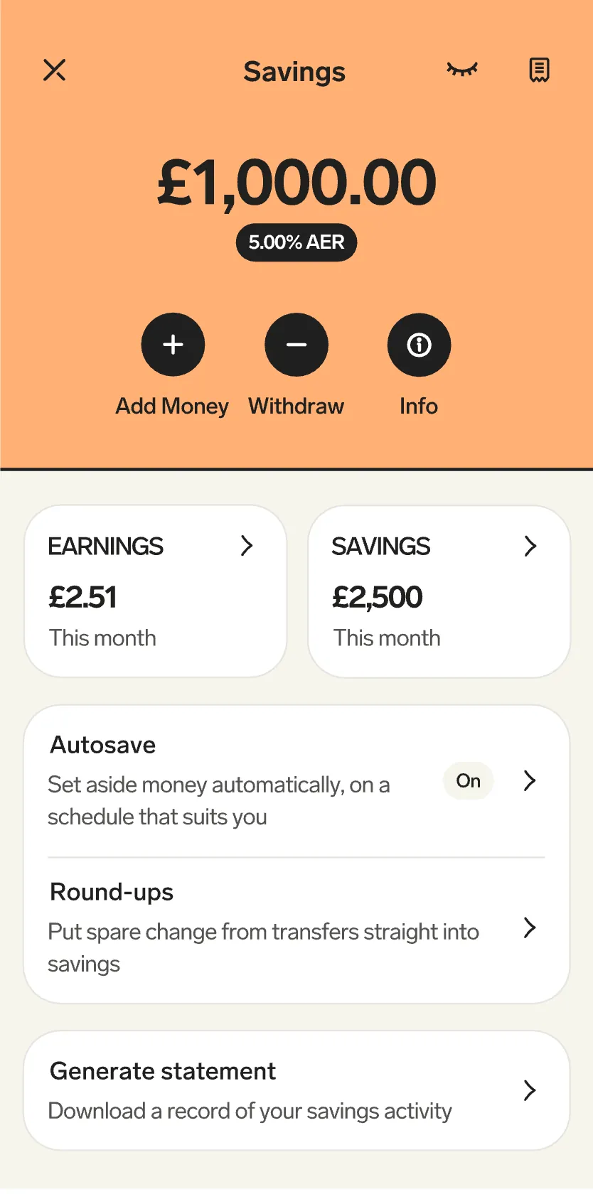 Add money